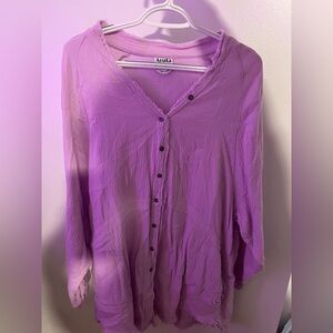 Arula Lavender Button-Down Dress